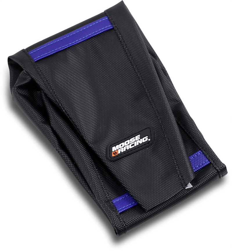 Ribbed Seat Cover - Black Cover/Blue Ribs - Husqvarna '19-'23
