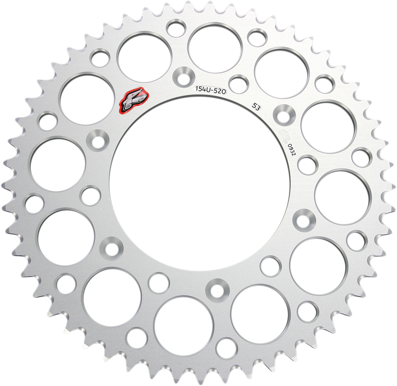 Rear Sprocket - Aluminum - 53 Tooth - Silver - Honda