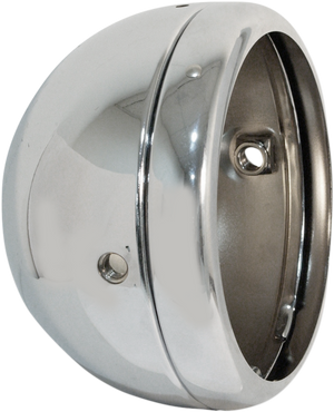 5-3/4" Lucas Style Headlight Shell - Chrome