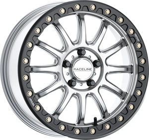 Wheel - Alpha - Front/Rear - Hyper Silver/with Black Ring - 17x7 - 5/4.5 - +40 mm