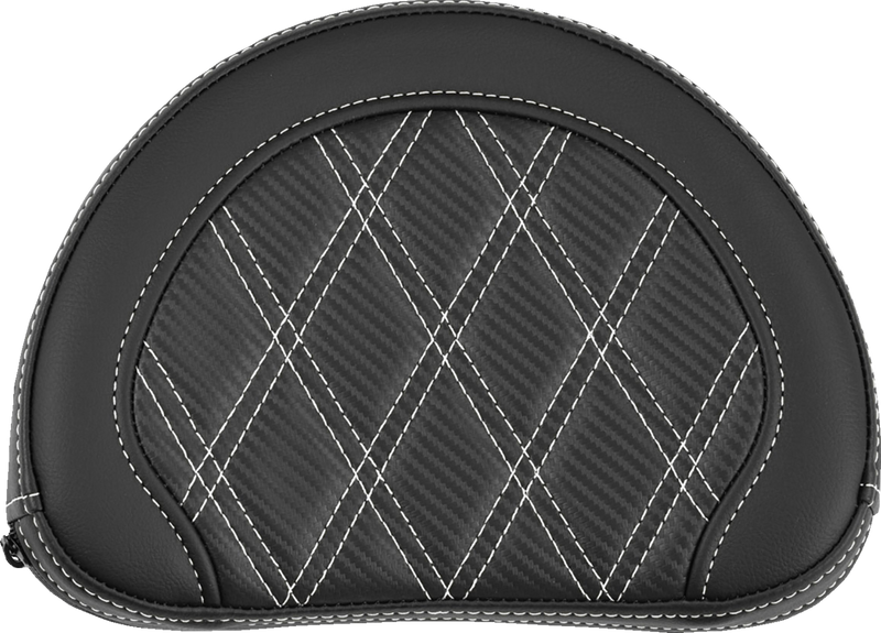 PAD BR CONTOURED CF LS WHT STITCH