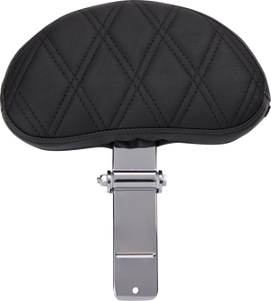 EZ Glide II Backrest - Small - Vinyl - Double Diamond Black Stitch