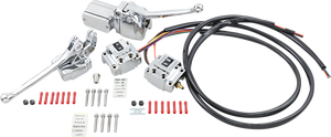 Handlebar Control Kit - w/ Switch - '72-'81 - Chrome