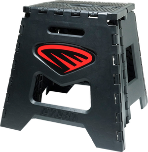 Moto Stand - Folding - Black with Red Decal