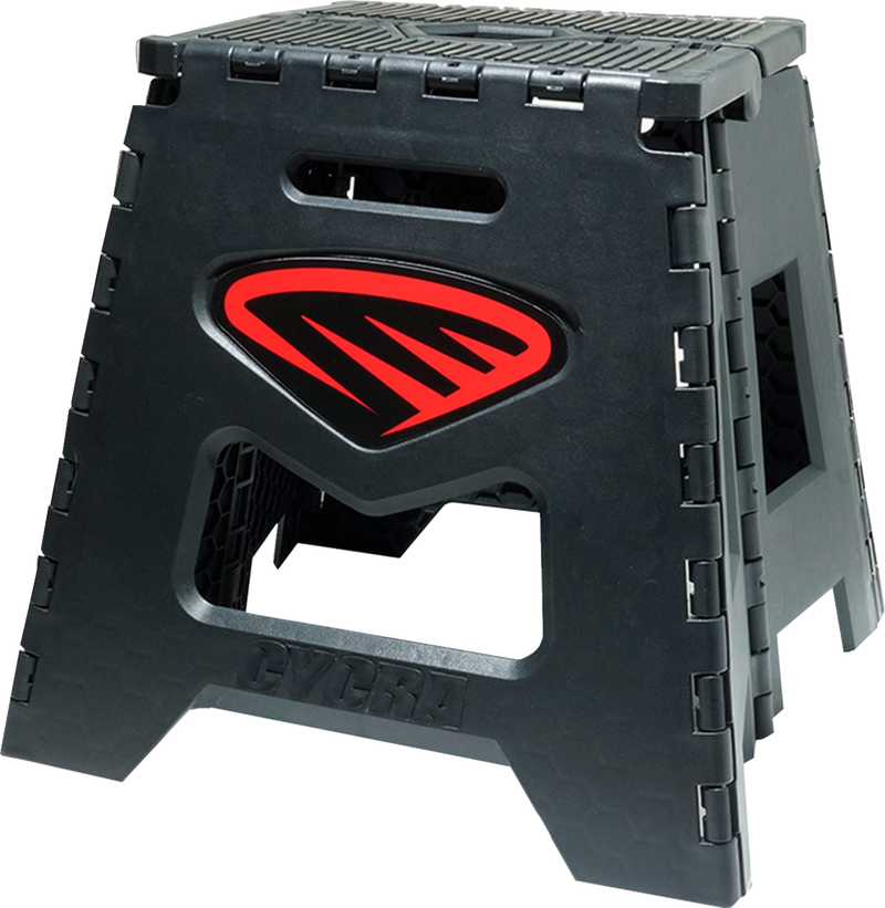 Moto Stand - Folding - Black with Red Decal