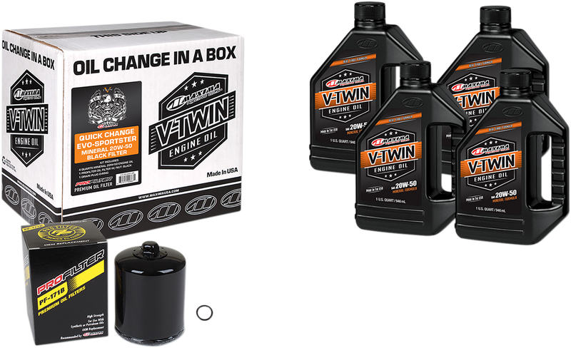 Evo/Sportster Quick Oil Change Kit - Black Filter