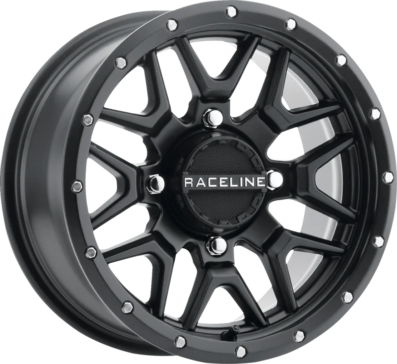 Wheel - Krank - Simulated Beadlock - Front/Rear - Black - 14x7 - 4/137 - 5+2 (+10 mm)