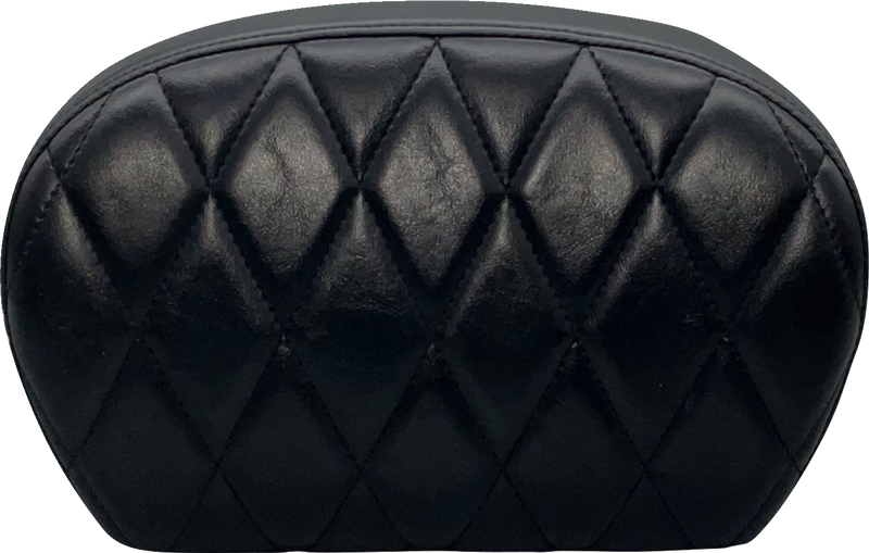 Sissy Bar Pad - Large - Vinyl - Single Diamond - Shiny Black