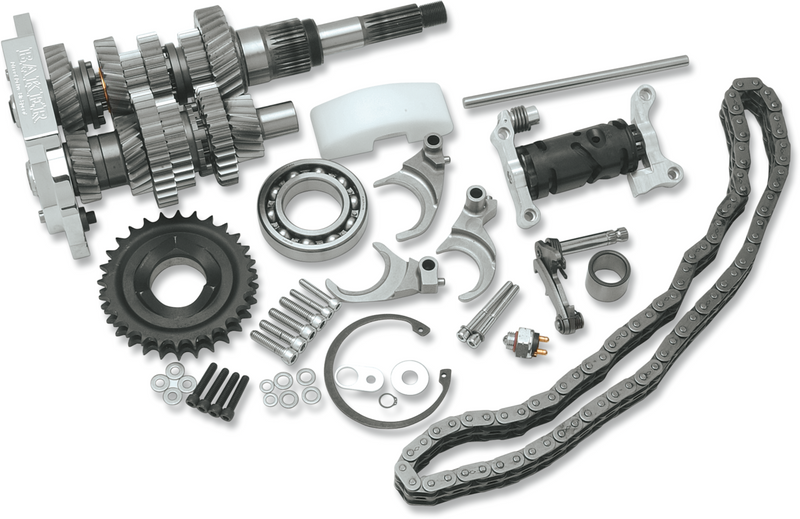 Direct Drive Gear Set - 6-Speed - Polished - '98-'00 Touring/FXR