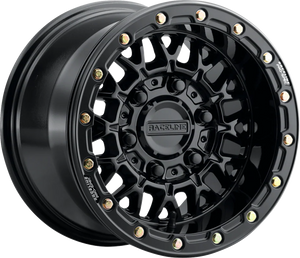 Wheel - Omega Beadlock - Rear - Black with Gloss Black Ring - 15x10 - 6/5.5 - +25 mm