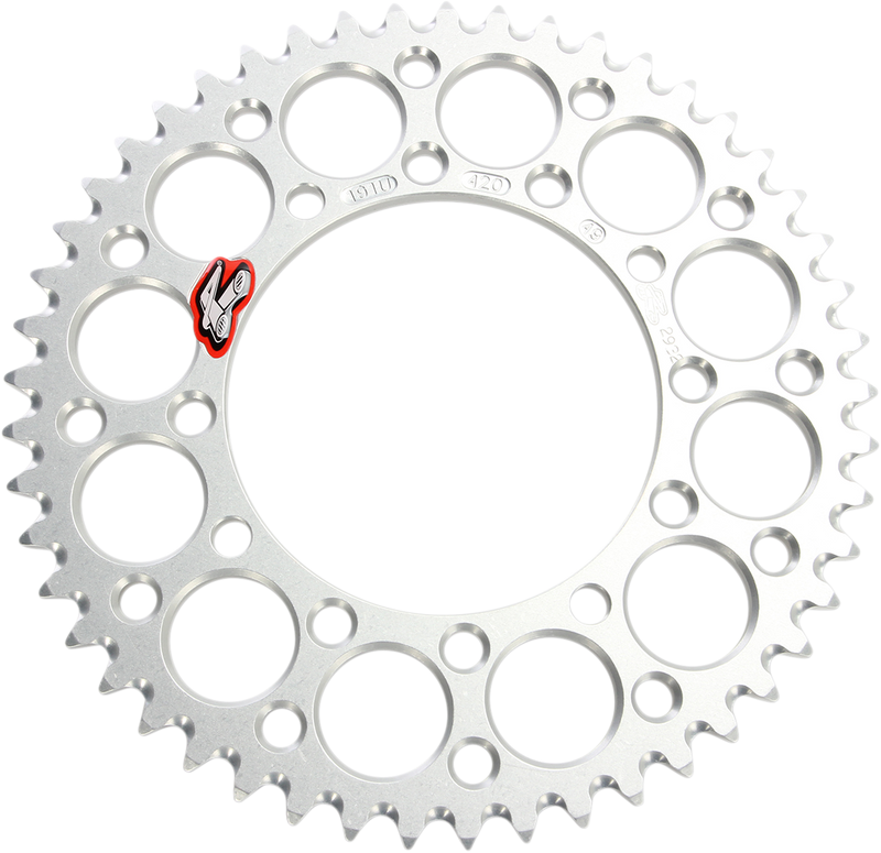 Rear Sprocket - Aluminum - 49 Tooth - Silver - Kawasaki