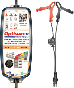 OptiMate™ 6 Select V2 Gold Battery Charger/Tester/Maintainer - 12 V - 6 A