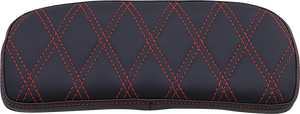 Chopped Tour-Pak Pad - Solar Leather - Red Double Diamond - 1-3/4" Thick