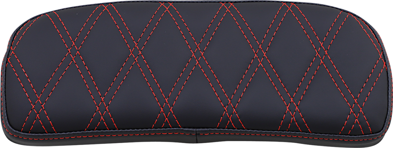 Chopped Tour-Pak Pad - Solar Leather - Red Double Diamond - 1-3/4" Thick