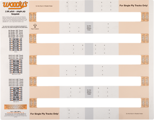 Studding Template - Track - 120"/129"/137"/146"/154" - 2.86" Pitch