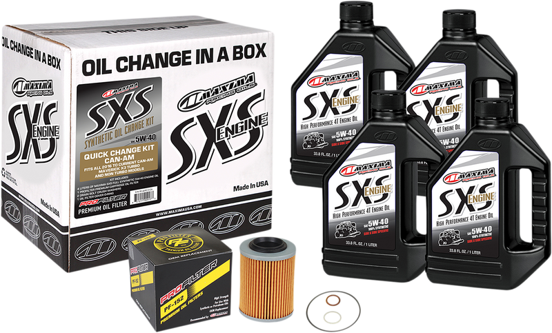 SXS Synthetic Oil Change Kit - Can-Am - 5W-40