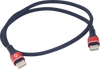 Male USB-C to Male USB-C Cable - Phone - Fast/Charger - 24" - Black/Red - view 1