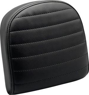 Sissy Bar Pad - Small - Pleated - Dull Black