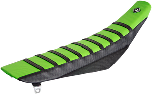 Pro Rib Seat Cover - Green/Black - KX 125/250 '03-'08