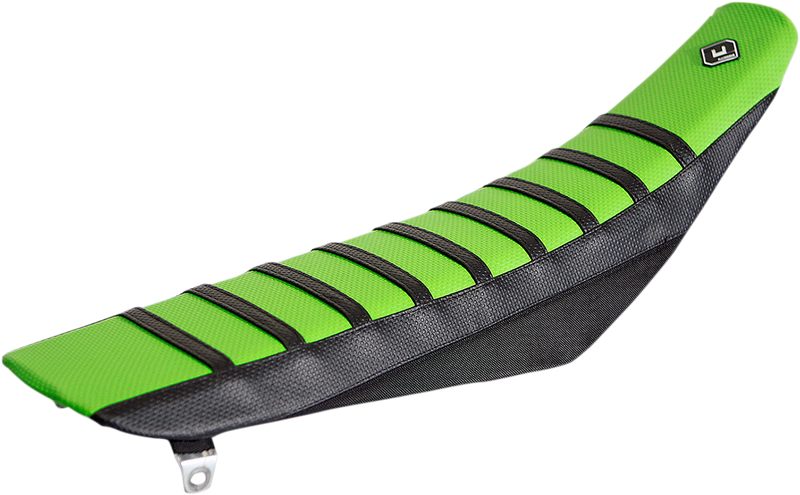 Pro Rib Seat Cover - Green/Black - KX 125/250 '03-'08