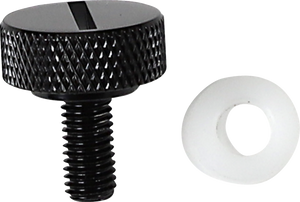 Seat Knob - Slotted - Black - 1/4"-28