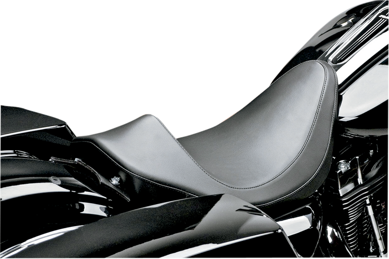 Villain Solo Seat - Smooth - Black - FLH/FLT '08-'25