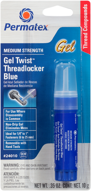 Gel Threadlocker - Blue - 0.35 oz. net wt.