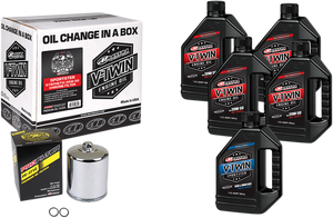 Sportster Synthetic 20W-50 Oil Change Kit - Chrome Filter