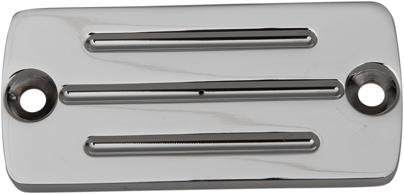 Master Cylinder Cover with Milled Lines - Chrome