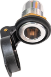 DIN Socket - Panel Mount - Flip Cap - view 1