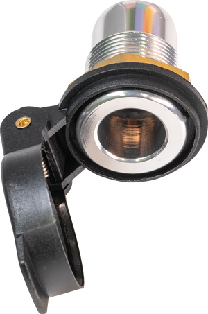 DIN Socket - Panel Mount - Flip Cap