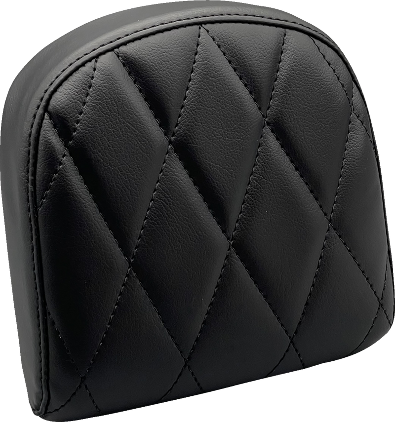 Sissy Bar Pad - Small - Diamond - Dull Black