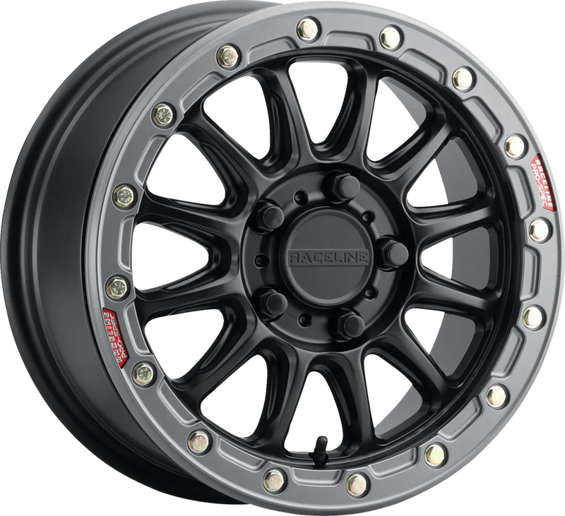 Wheel - Alpha - Front/Rear - Black/with Gunmetal Ring - 15x10 - 6/139.7 - +25 mm