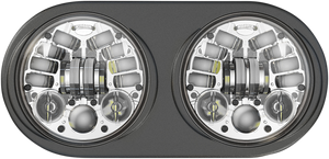 Adaptive LED Headlight - Chrome - Black