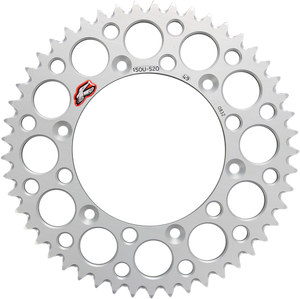 Rear Sprocket - Aluminum - 49 Tooth - Silver - Honda/Yamaha