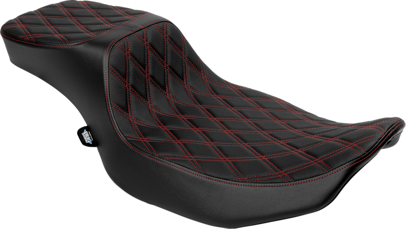 Performance Predator 2-Up Seat - Extended Reach - Vinyl - Red Double Diamond Stitch