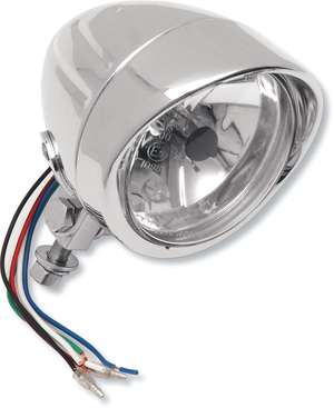 Spotlight w/Visor - 4-1/4" - w/Running Light - Clear Lens