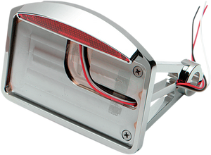 Side Mount Taillight/License Plate Mount - Flat Horizontal - Half-Moon