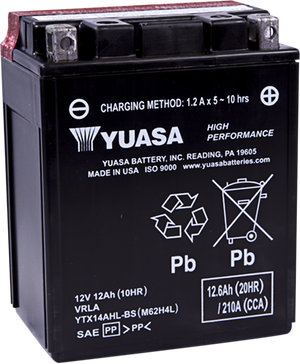 AGM Battery - YTX14AHL-BS .66 L