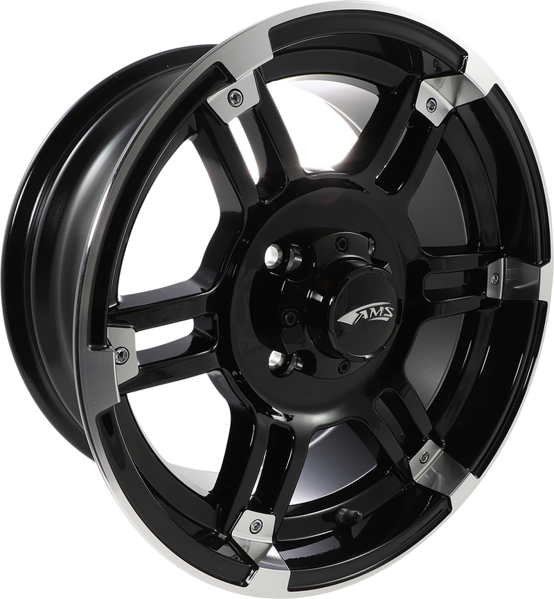 Wheel - Roll'n 104 - Front/Rear - Machined Black - 15x7 - 4/110 - 5+2