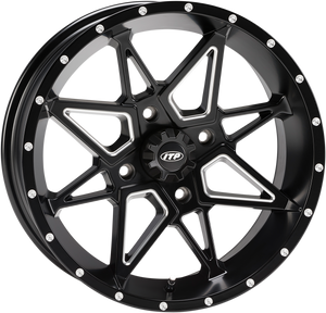 Wheel - Tornado - Front/Rear - Black - 14x7 - 4/4 - 4+3