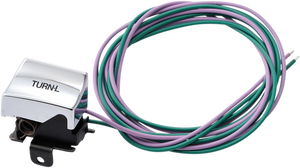 Handlebar Switch Kit - Left-Side - Turn Signal - Chrome