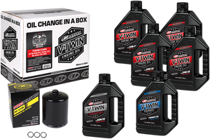 Twin Cam Synthetic 20W-50 Oil Change Kit - Black Filter