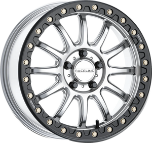 Wheel - Alpha - Front/Rear - Hyper Silver/with Black Ring - 17x7 - 4/137 - +25 mm