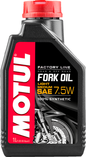 Light/Medium Factory Line Fork Oil - 7.5W