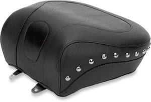 Wide Rear Seat - Studded - Black - Softail '84-'99