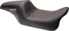 Drifter Seat - Gray Logo - Smooth Vinyl - Carbon Fiber - FL '08-'23 - view 1