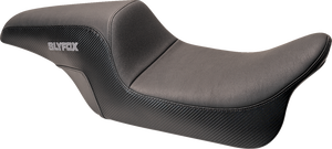 Drifter Seat - Gray Logo - Smooth Vinyl - Carbon Fiber - FL '08-'23