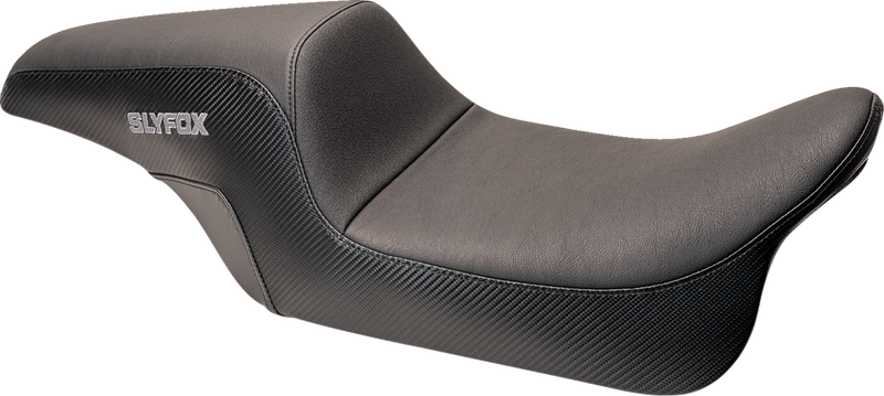 Drifter Seat - Gray Logo - Smooth Vinyl - Carbon Fiber - FL '08-'23