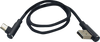 90° Male USB to 90° Male USB-C Cable - Phone - Charger - 18" - Black - view 1